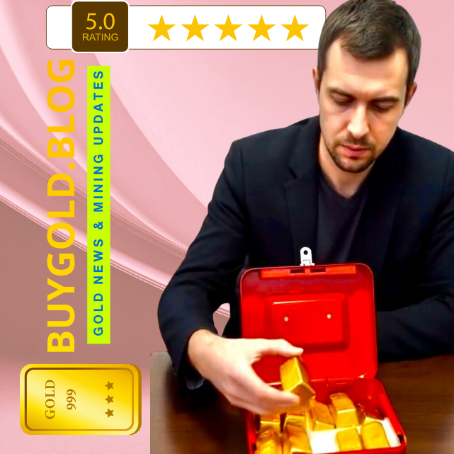 24k gold bullion bars in secure case presented by gold dealer for international gold buyers