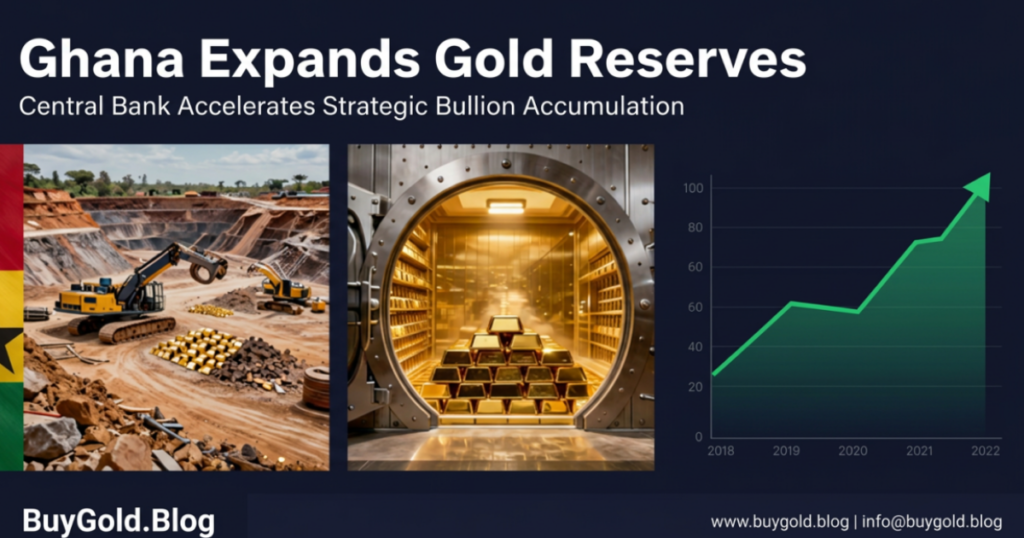 Ghana increasing gold reserves in 2026 to strengthen central bank holdings