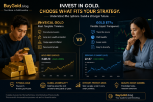 Physical Gold vs Gold ETFs: Which Investment Is Better in 2026? Comparison between physical gold investment and gold ETF investing in 2026